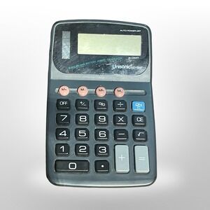 Unisonic‎ LC-589 Calculator - 8 Digit - Solar and Battery Powered - Tested